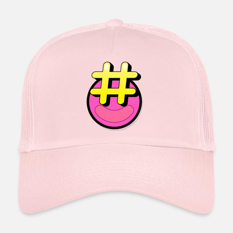 sourire hashtag Casquette trucker 