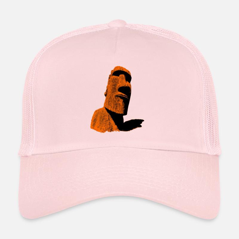 moai orange Casquette trucker 