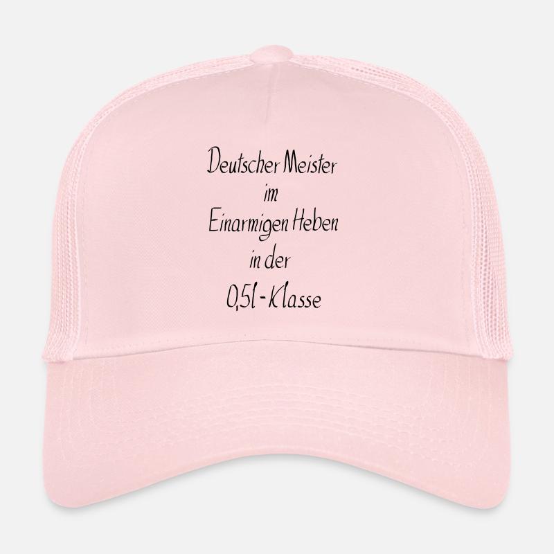 Meister Einarmiges Heben Bier Party Feier Geschenk Trucker Cap