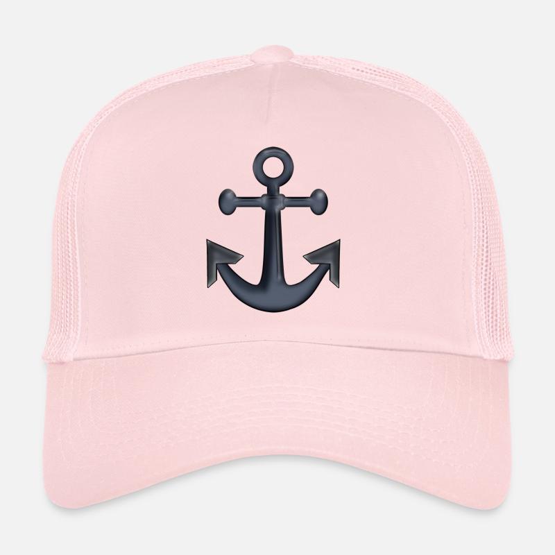 ancre - Casquette trucker - rose pâle