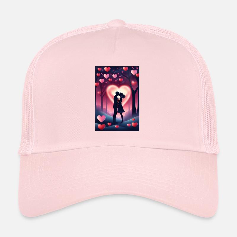 Valentines day kiss Trucker Cap