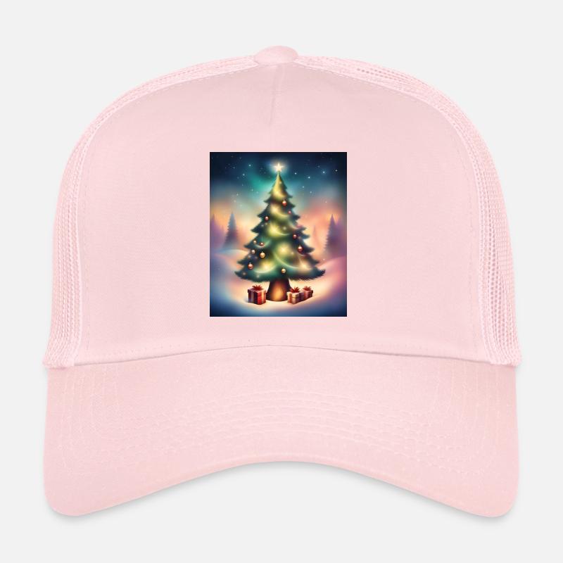Weihnachtsbaum draußen - Trucker Cap - Hellrosa