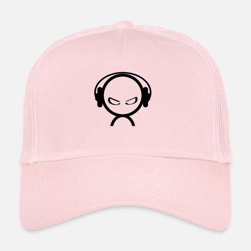 dj - Casquette trucker  - rose pâle