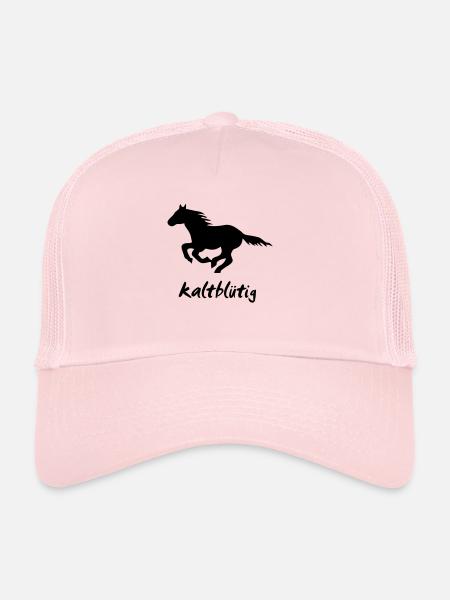 Horse Pony Horse wild horse rider rider - Trucker Cap - pale pink - Front