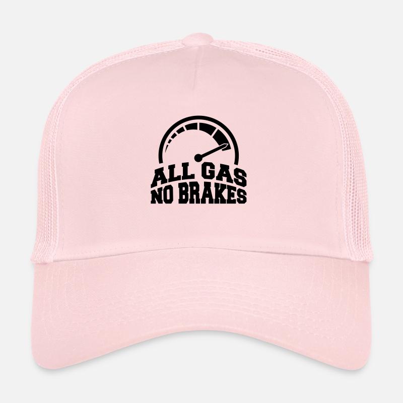 gas_no_brakes_a1 Trucker Cap