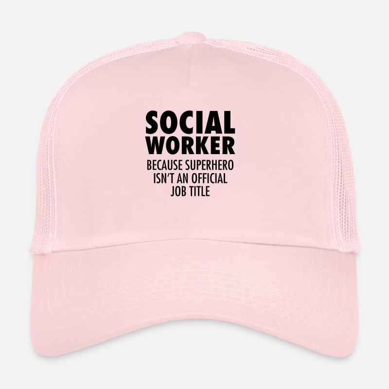 Social Worker - Hero - Trucker Cap - Hellrosa