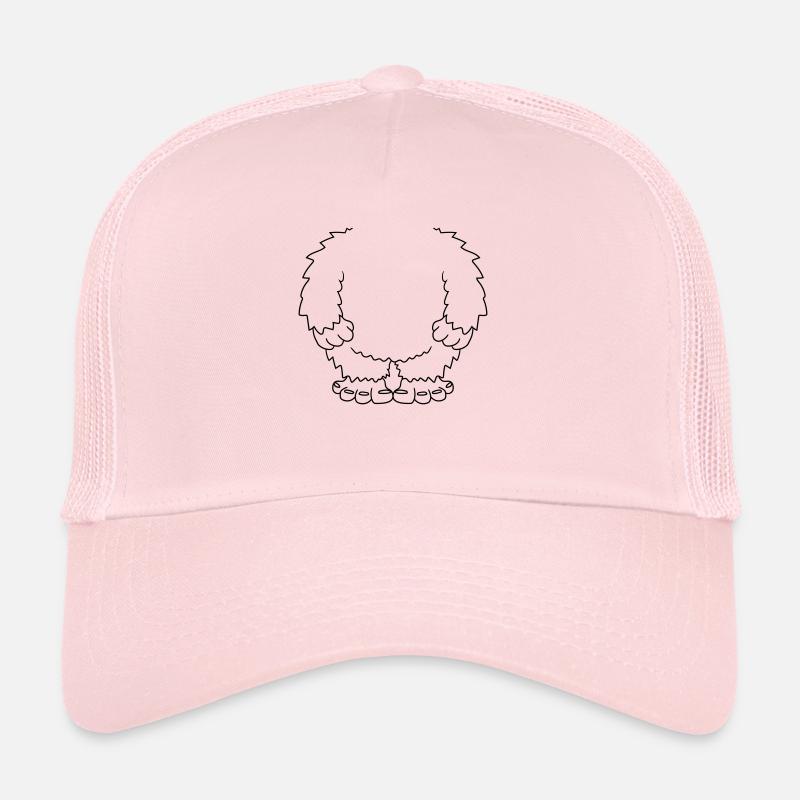 verkleidung halloween yeti kostuem ohne kopf koerp - Trucker Cap - Hellrosa