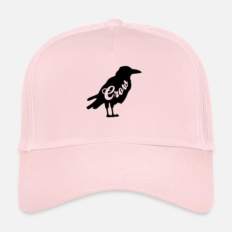 crow - Trucker Cap - pale pink