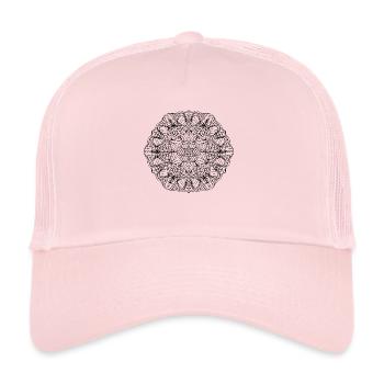 Mandala hexagon for coloring - Trucker Cap - pale pink - Front