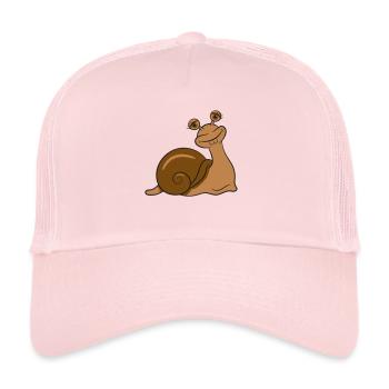 Schnecke lustig lieb - Trucker Cap - Hellrosa - Vorne