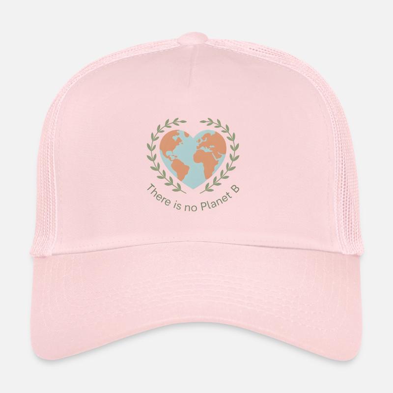 Il n’y a pas de planète B Terre Cœur Casquette trucker 