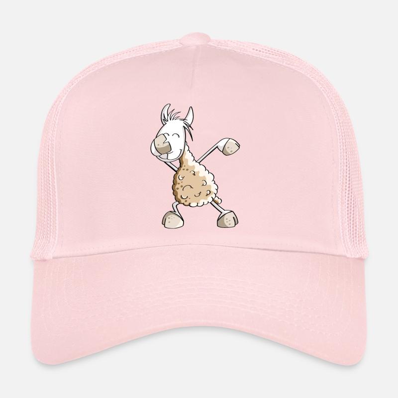 Dab Dance Lama - Dabbing Alpaca - Fun Comic Trucker Cap