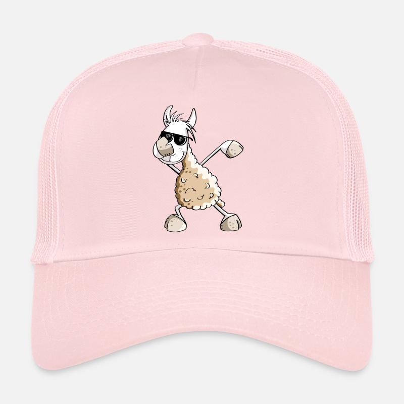 Cool Dab Dance Lama - Dabbing Alpaca - Comic Fun Trucker Cap
