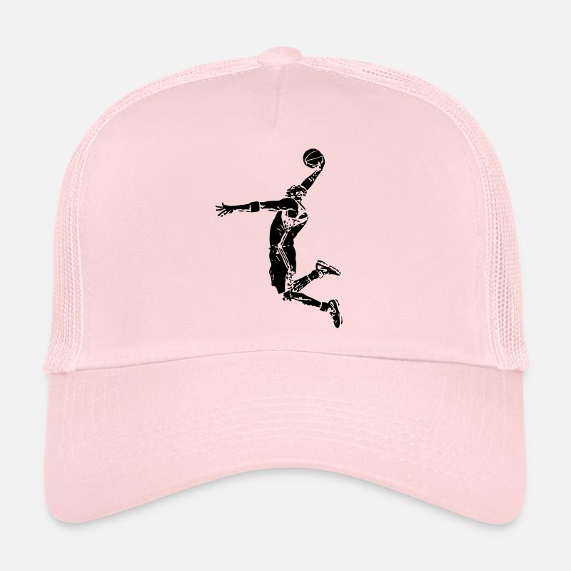 Basketball #11 - Trucker Cap - pale pink