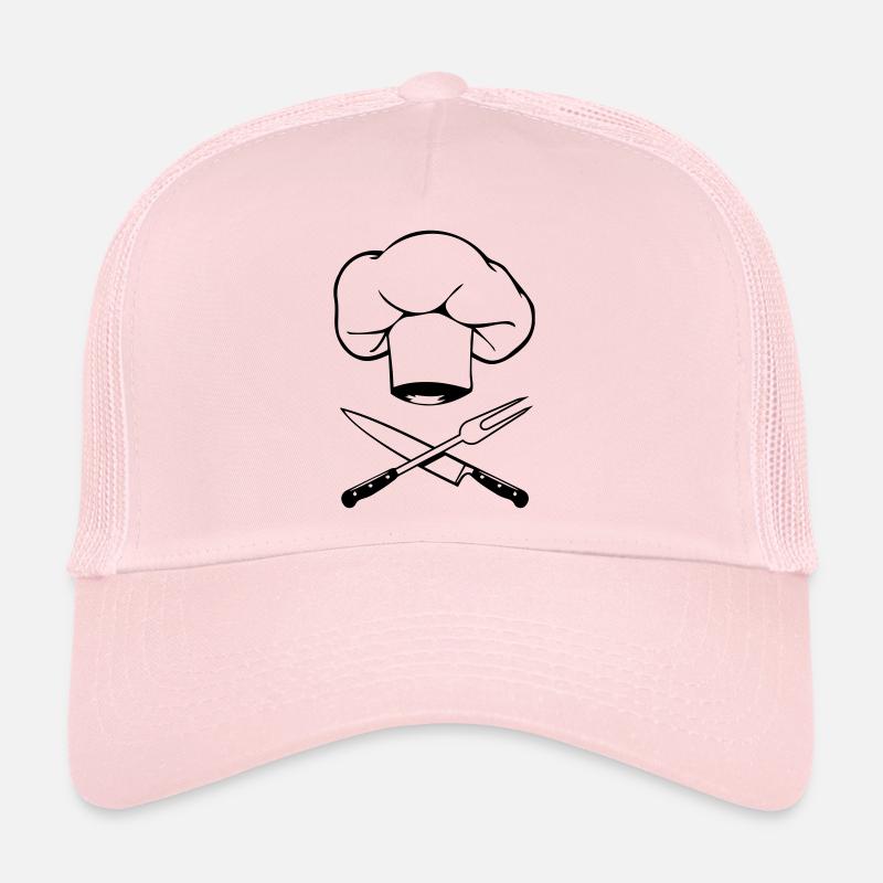 Cook cookware knife fork design Trucker Cap