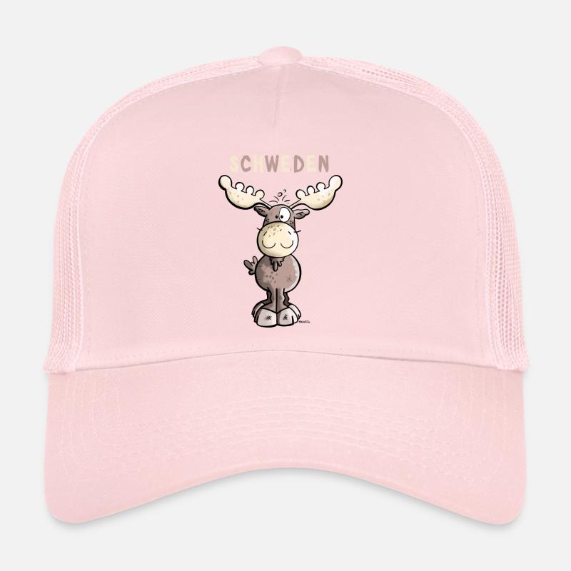 Elch aus Schweden - Trucker Cap - Hellrosa