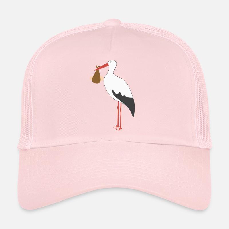 Cigogne apportant un bébé Casquette trucker 