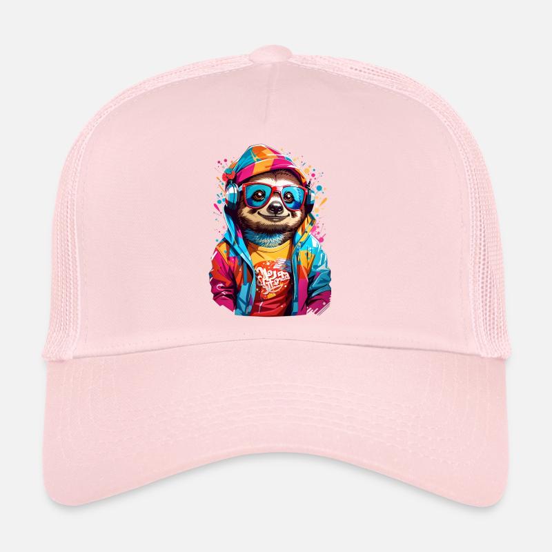 Coole Faultier - Trucker Cap - Hellrosa