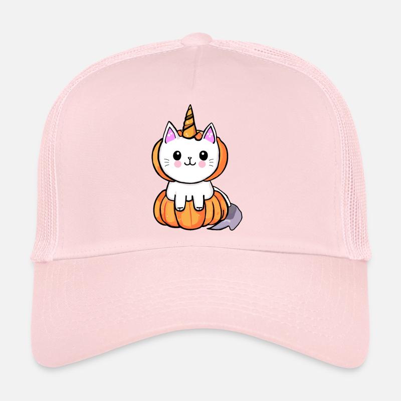 Halloween Einhorn Katze Trucker Cap