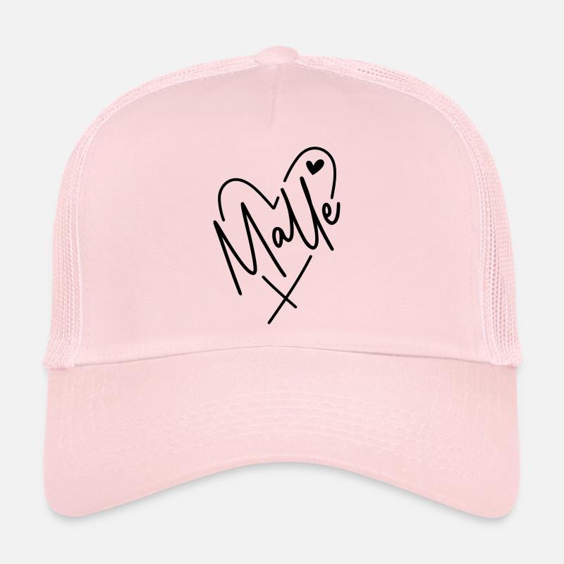 Malle Herz - Trucker Cap - Hellrosa