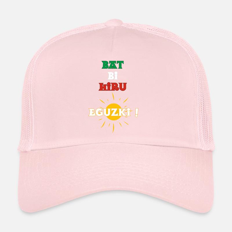 Defeated Bi Hiru Eguzki! 1, 2, 3 sun in Basque Trucker Cap