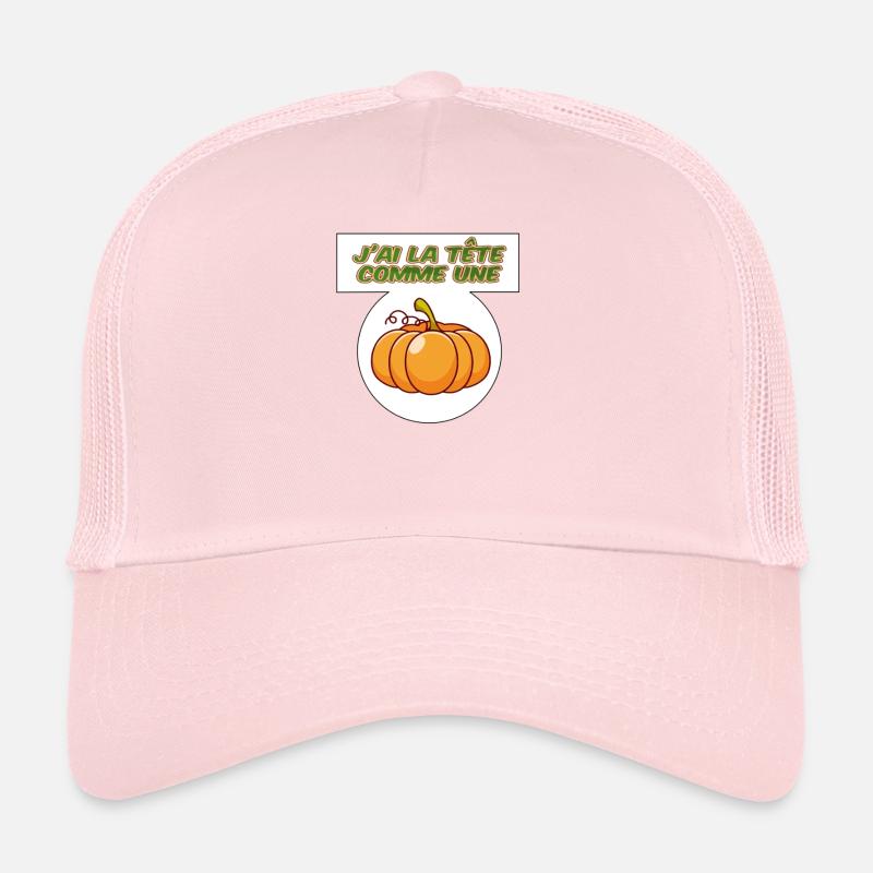 J'ai la tête comme une citrouille Casquette trucker 