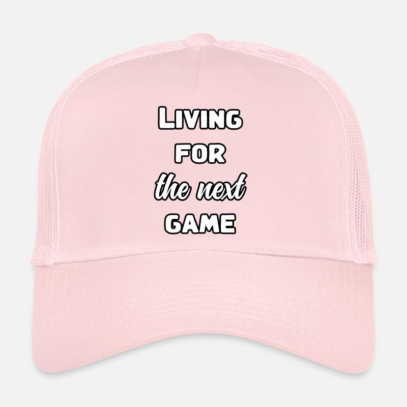 Un joueur dévoué vivant pour la prochaine session Casquette trucker 