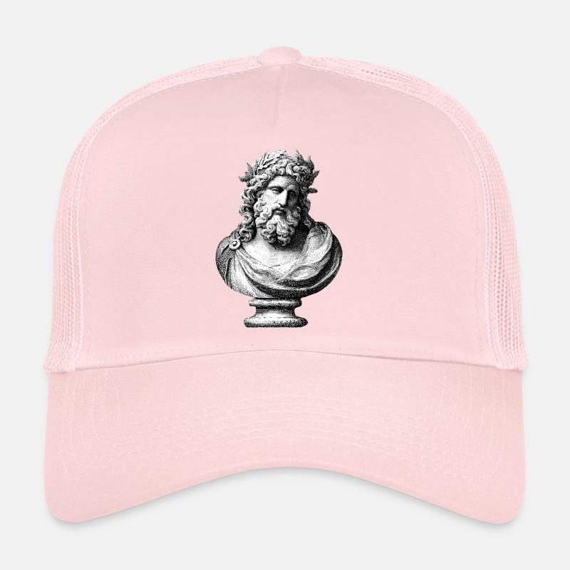 Ancient Bust of Zeus – Classic Engraving Trucker Cap