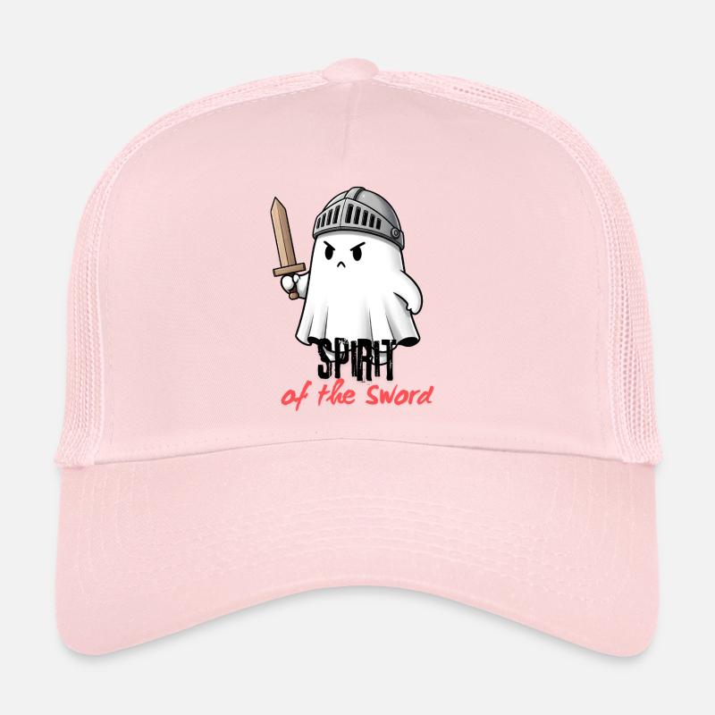 Ghost Knight with Sword - Trucker Cap - pale pink