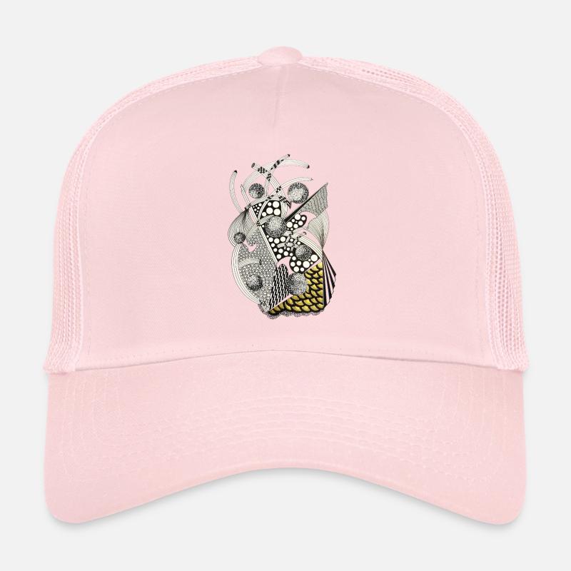 Abstract ornament with gold accents Trucker Cap