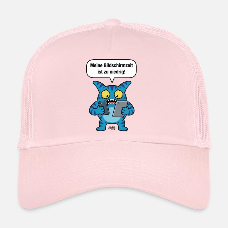 Screen time too low! Zooki Mobile Phone Addiction Trucker Cap