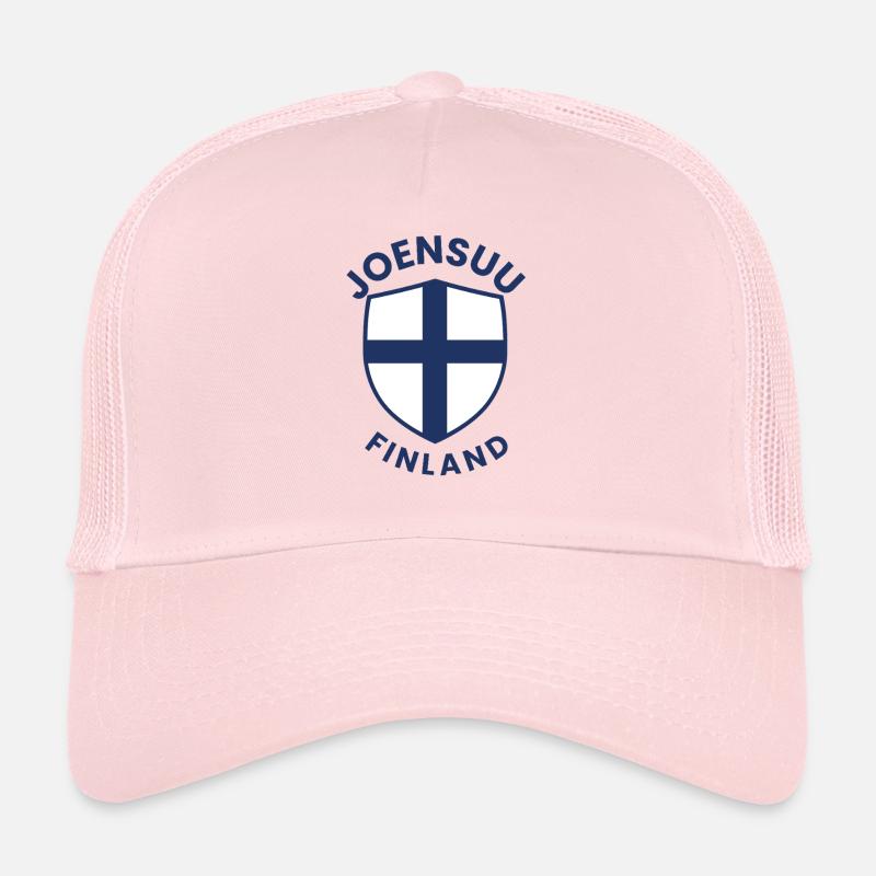 Bouclier Joensuu Drapeau de Finlande Casquette trucker 