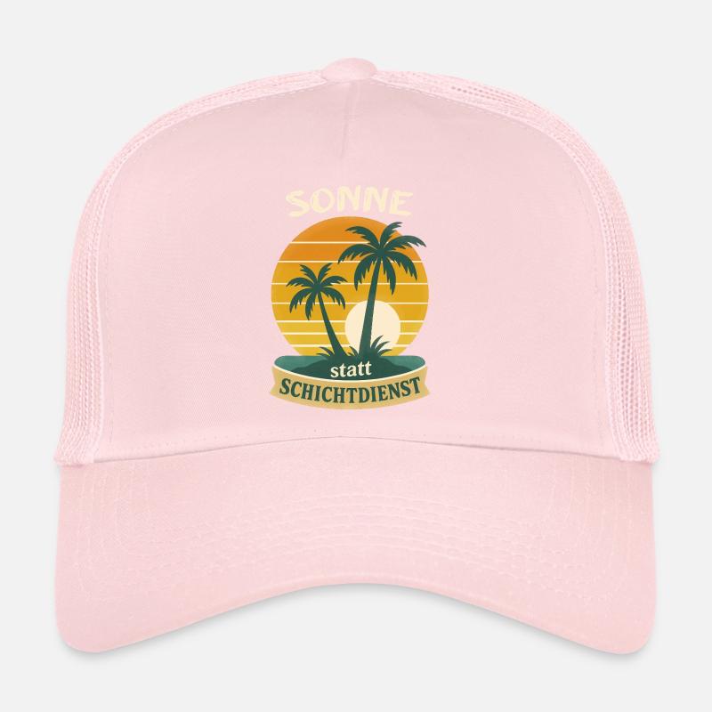Sonne statt Schichtdienst Trucker Cap