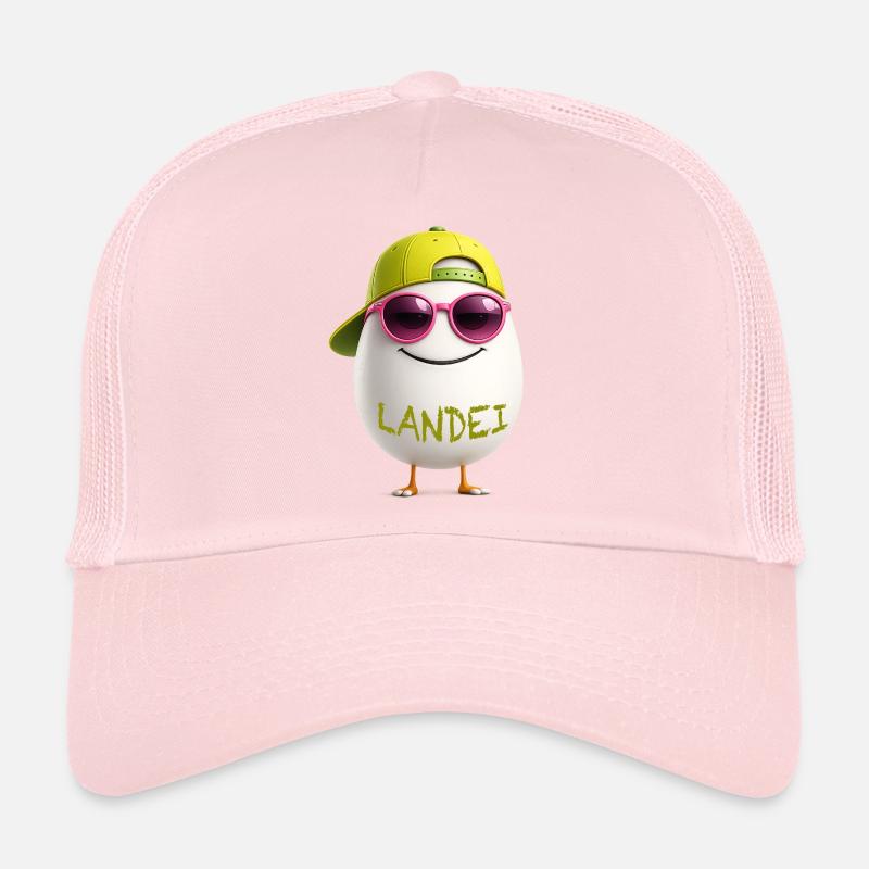 Landei mit Neon Sonnenbrille Trucker Cap