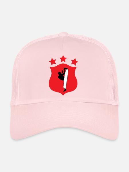 Capoeira - Combat - Danse - Casquette trucker  - rose pâle - Devant
