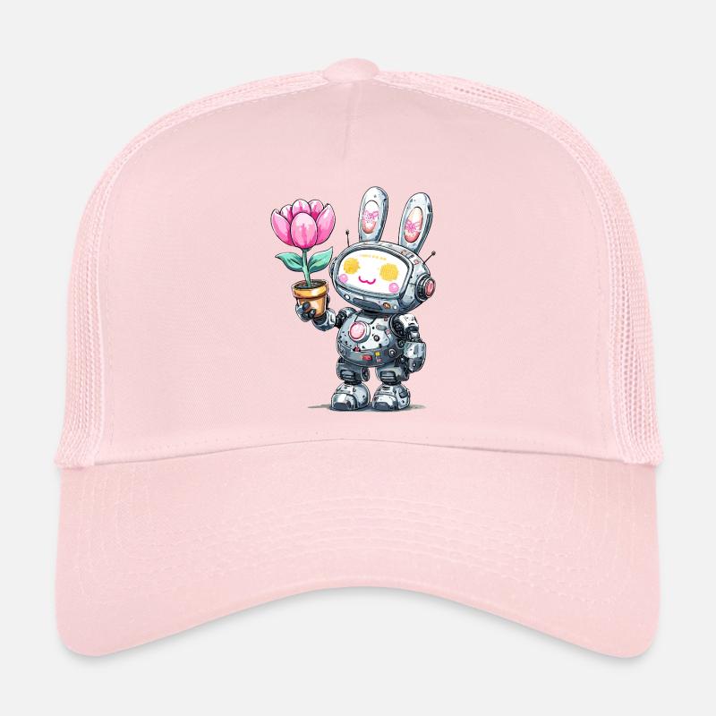 Robo-Lapin avec Fleur Casquette trucker 