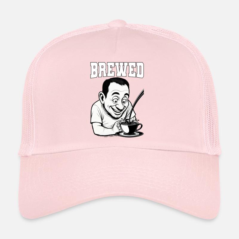 Caricature drôle du café infusé Casquette trucker 