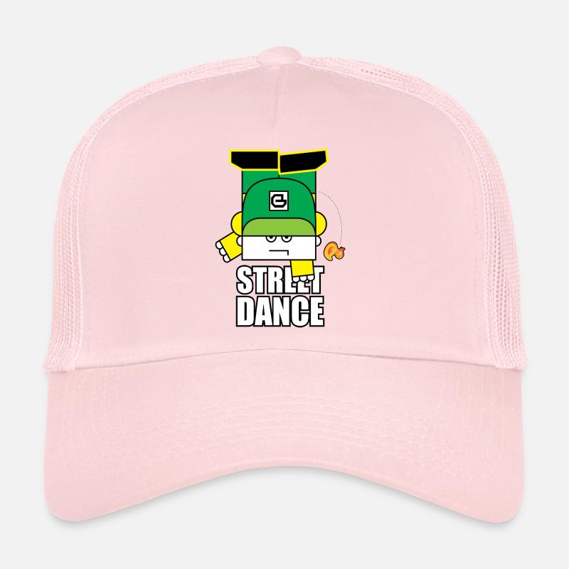 Green Street Dance Bot - Trucker Cap - pale pink