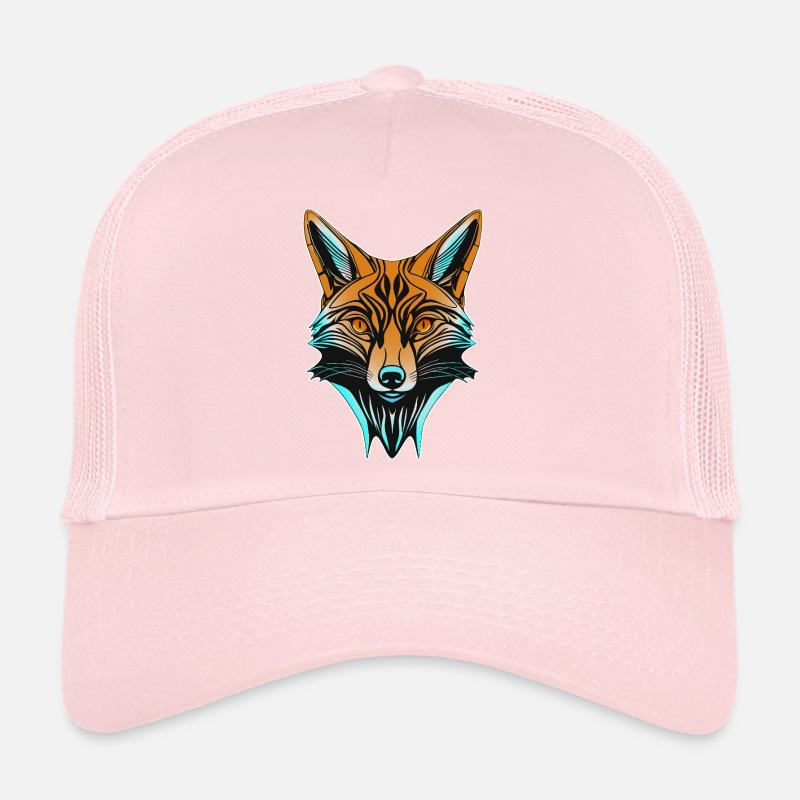 Tête de renard néon Casquette trucker 