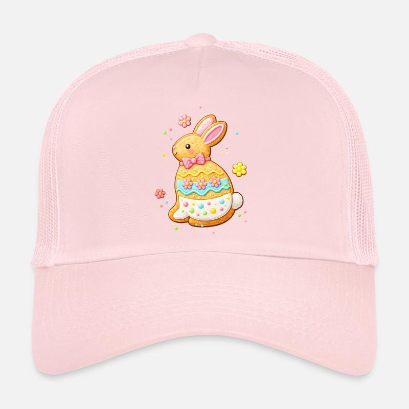 Un lapin mignon comme un biscuit décoré Casquette trucker 