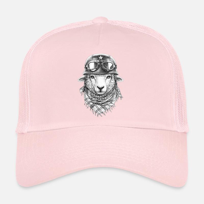 Sheep in vintage look - Trucker Cap - pale pink