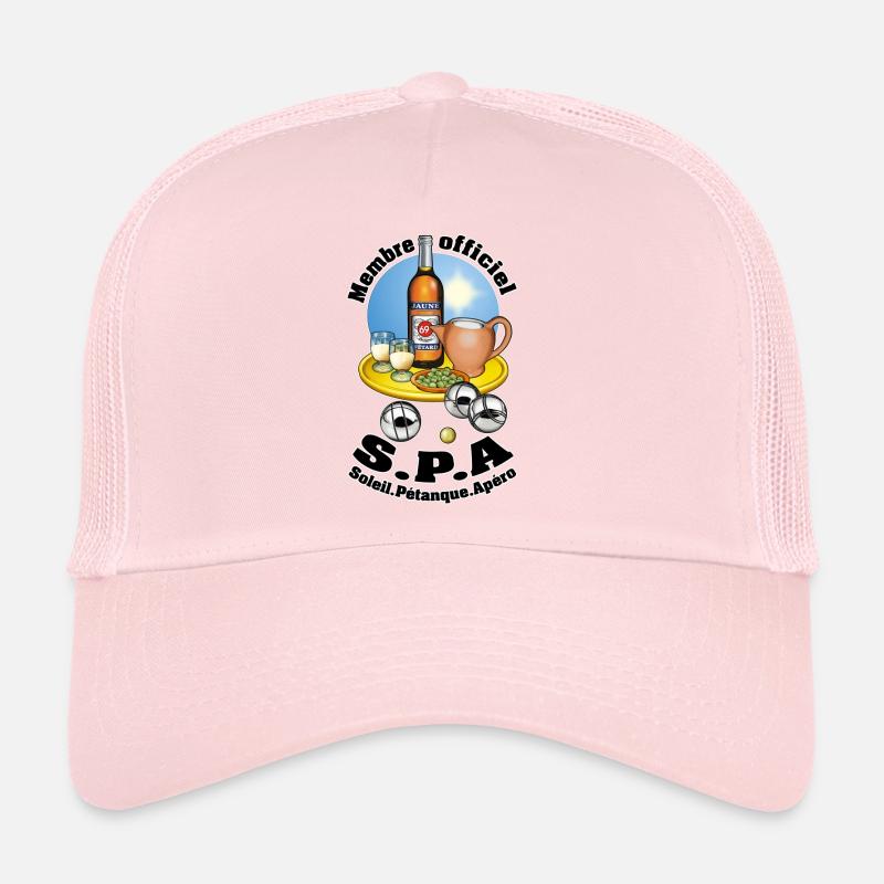 s.p.a soleil pétanque apéro Casquette trucker 