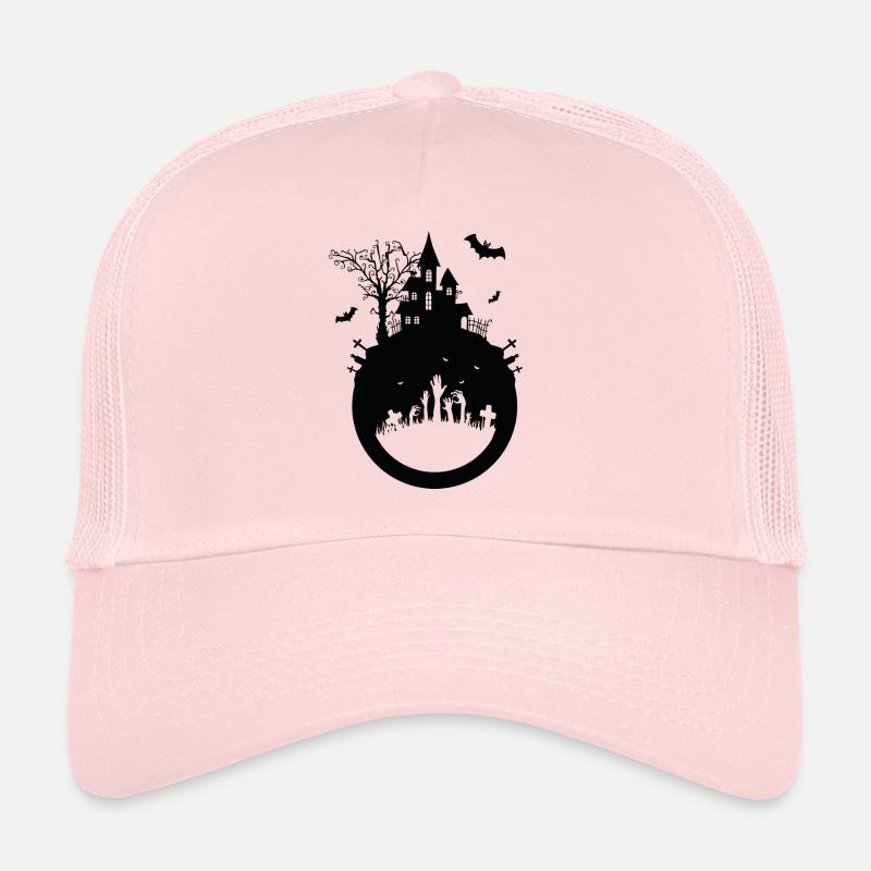 Maison hantée - Design Halloween Casquette trucker 