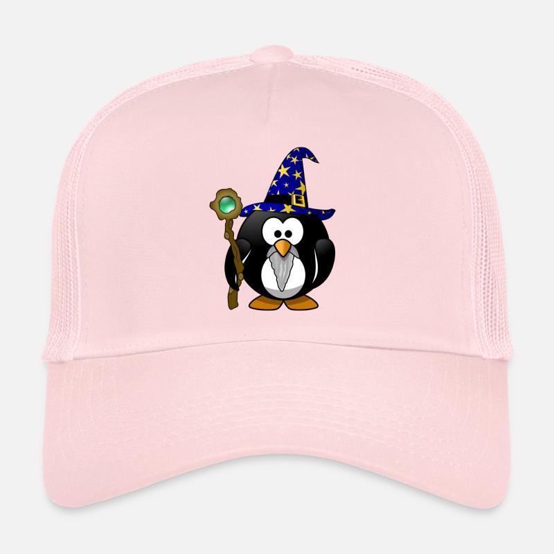 Gandalf der Pinguin mit Zauberstab! Geschenk - Trucker Cap - Hellrosa