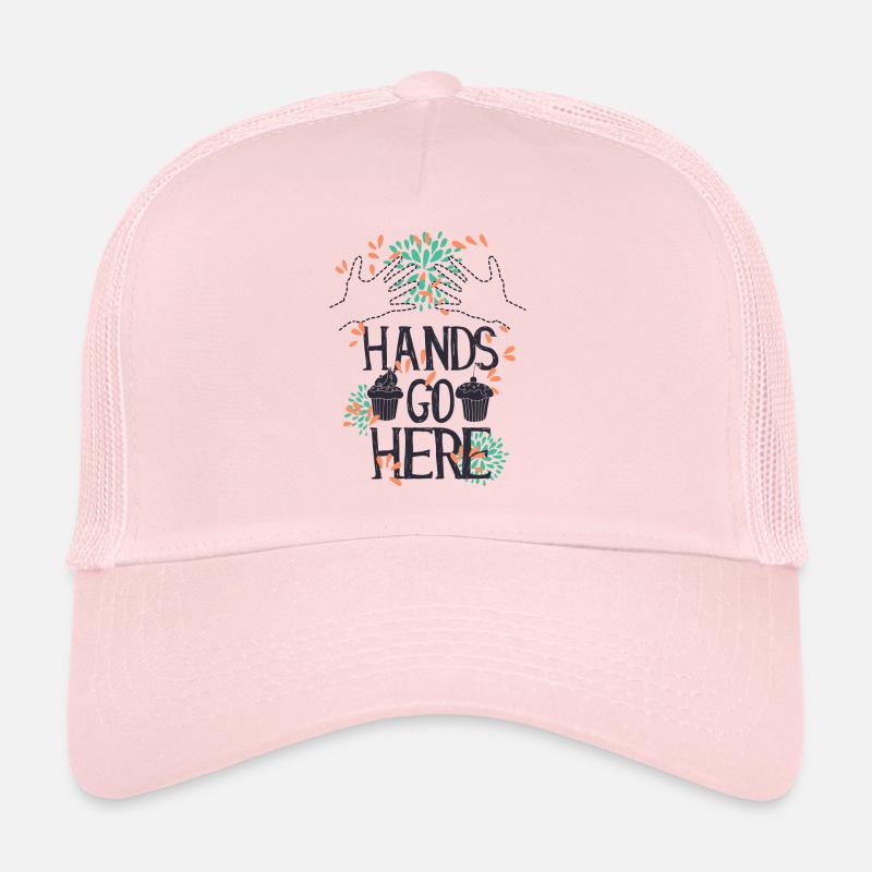 Hands go here CUPCAKE Casquette trucker 