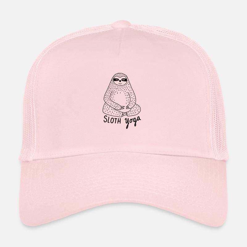 Sloth Yoga - Trucker Cap - Hellrosa