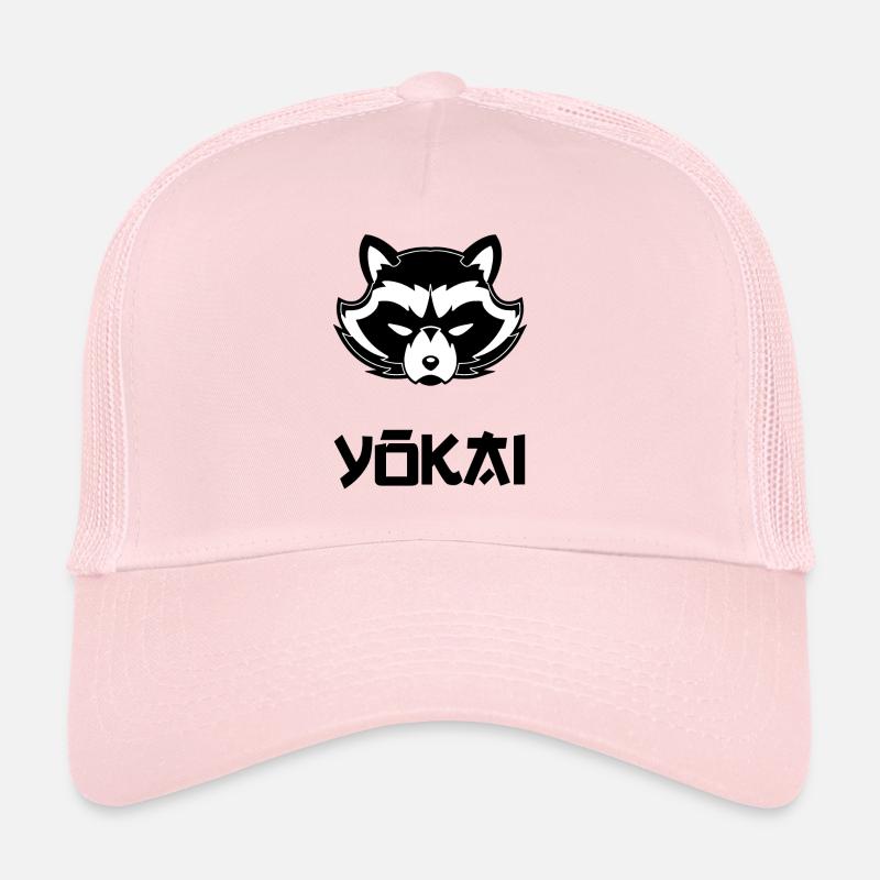 yokai blak - Casquette trucker - rose pâle