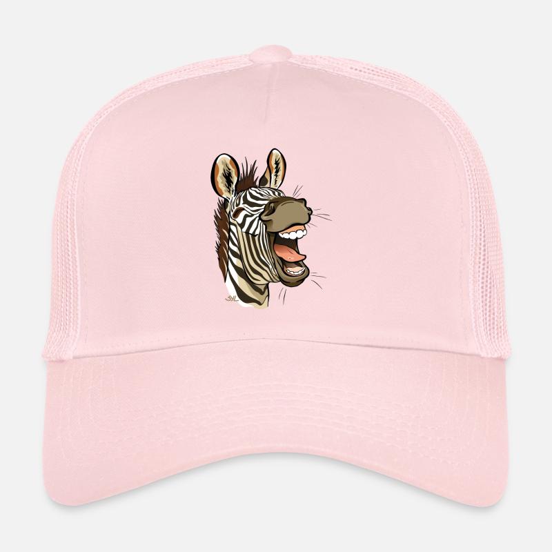 Zebra laughing Trucker Cap