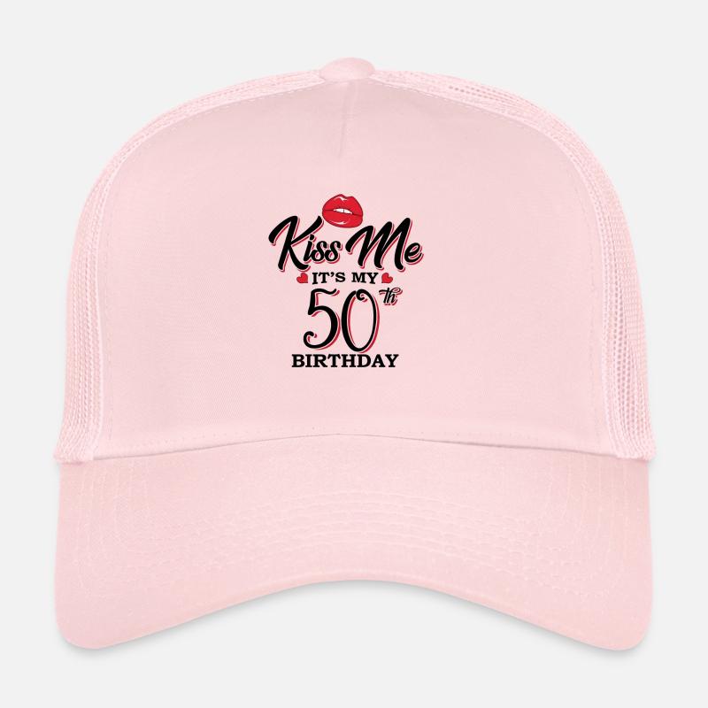 Embrasse-moi c est mon 50e anniversaire Casquette trucker 