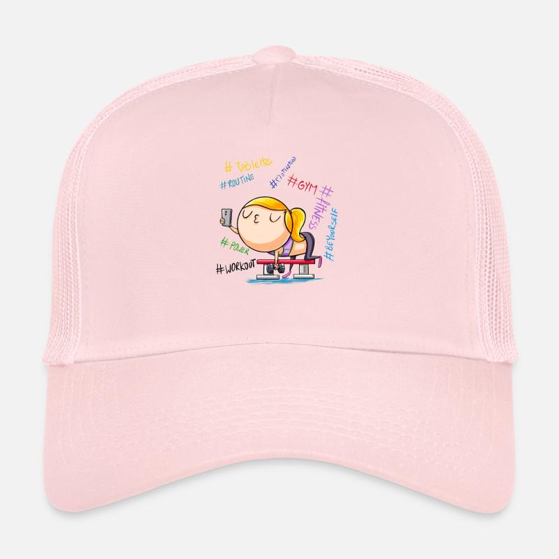 #MUSCULATION - Trucker Cap - pale pink